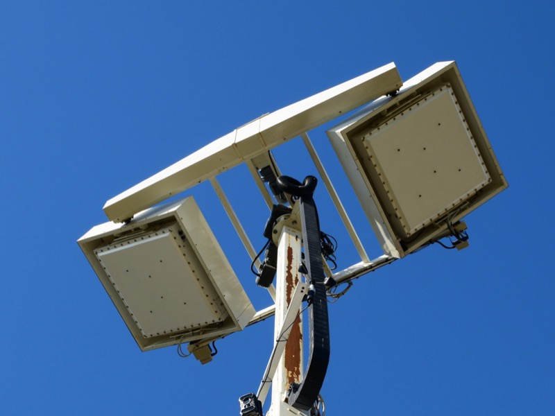 Image of a radiometer for measuring soil moisture content remotely