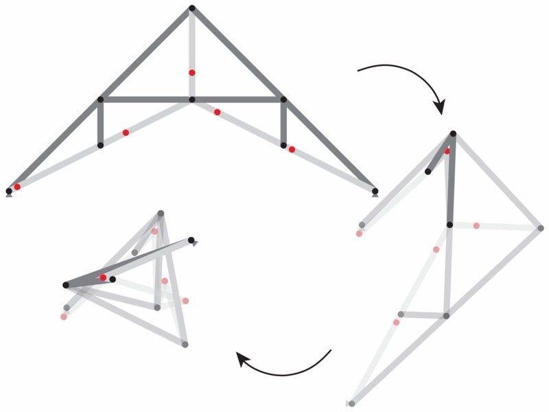 Reconfigurable truss concept rendering